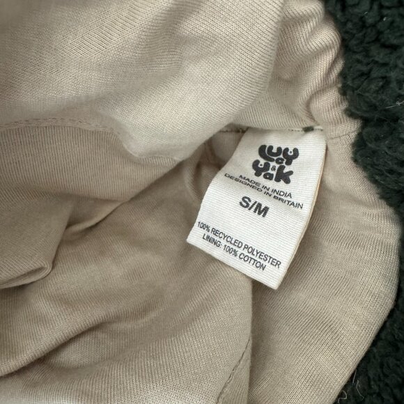 Lucy & Yak Travis - Borg Fleece Bucket Hat in Pine Green Size S/M - Picture 2 of 7